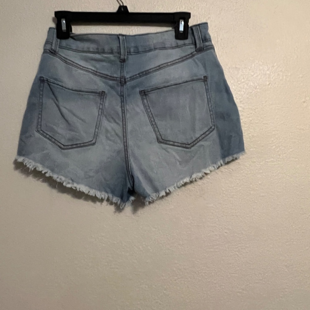 High Rise Denim Shorts - Picture 2 of 2